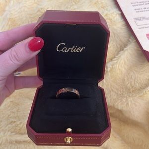 Rose Gold Cartier Love Ring AUTHENTIC BRAND NEW